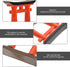 Toddmomy Japanese Torii Gate Statue, 2Pcs Miniature Aquarium Torii Ornament for Zen Garden Decoration
