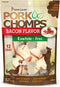 Pork Chomps Baked Pork Skin Dog Chews, 2.5-inch Mini Knots, Bacon Flavor
