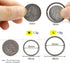 Side Pushing Titanium Key Rings for Key Carabiner, Quick Release EDC Split Rings