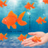 60 Pcs Fake Goldfish Plastic Fish Artificial Aquarium Fishes Floating Moving Realistic Orange Goldfish Fake Fish Ornament Decorations for Tank Pond Aquarium by Sratte