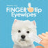Petkin Fingertip Eye Wipes for Dogs and Cats, 50 Finger Wipes for Cleaning Eye Area and Tear Stains