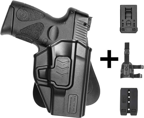 Tactical Scorpion Gear Slimline Modular Level II Retention Paddle Holster for Taurus Millennium G2 PT111 PT132 PT138