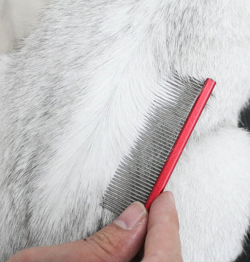 Pet Grooming Comb, Rat Tail Comb for Cat Hair Trimmer, Dog Hairstyle Comb with Rounded Ends