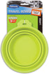Cider Mills Petmate 23370 Silicone Round 3-Cup Travel Bowl for Pets, Go-Go Green
