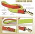 QRDA Dog Collar and Leash Set, Fluorescent Yellow Adjustable Durable Nylon for Small/Medium/Large Dogs