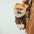 Leather Poop Bag Holder Dispenser for Leash, Portable Reusable Dog Poop Bag Holder for Walking and Outdoor (Beige)