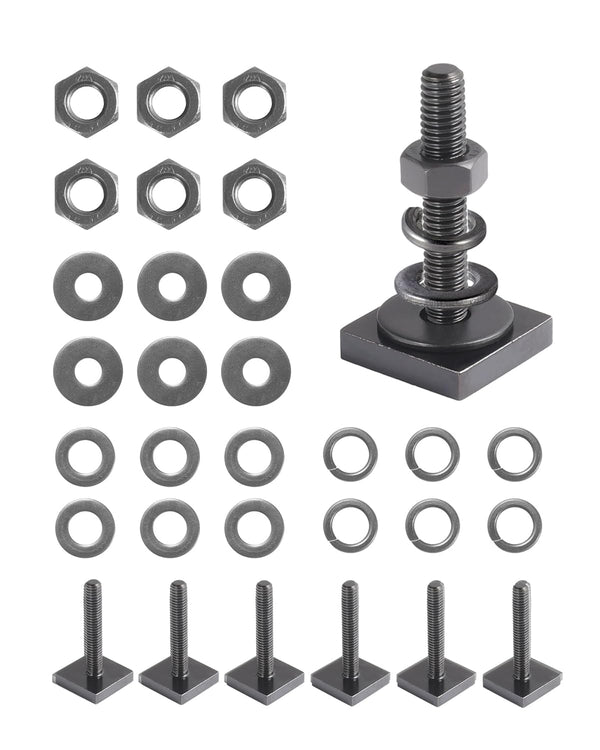 T Slot Bolts for Thule, Yakima Roof Rack Cross Bars, Stainless Square T Track Bolt Adapter for Securing Racks