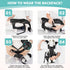 Lukovee Dog Backpack Carrier - Adjustable Hands-Free Front Carrier for Small Medium Dogs, Hiking (B, Large)