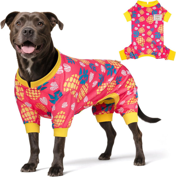KYEESE Lightweight Dog Pajamas for Summer - Medium Pet Onesie Mesh Pjs, Fast-Drying Breathable Costume, XX-Large