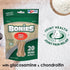 Bonies Natural Hip & Joint Formula Small-Sized Bone, 15 Bones, Glucosamine & Omega Fatty Acids, Low Calories, Chicken