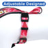 Pawtitas Reflective Dog Harness, Padded Comfort Control for Walks or Runs, Small Pink Dog Vest
