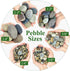 5lbs Natural River Rocks, 3/8" Decorative Aquarium Gravel, Polished Mixed Pebbles for Fish Tank, Indoor Fountains