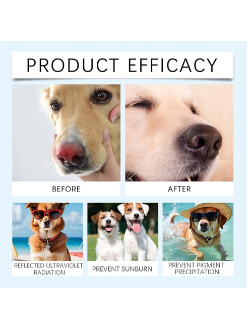 Cwdbbzj SPF-25 Dog Nose Sunscreen Balm Plant-Based, Lick-Safe Sun Protection with Shea Butter Moisturizing Nose Butter