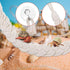 Aysatogc 2PCS 4 Hermit Crab Climbing Toys Hermit Crab Accessories Climbing Rope with Hooks Hermit Crabs Habitat Decor