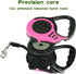 Retractable Dog Leash, Heavy Duty for Small Dog or Cat up to 26 lbs, 16FT Tangle-Free Nylon Tape with Waste Bag