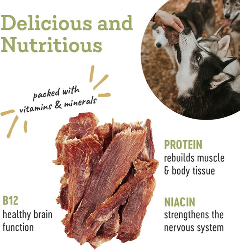100% 3.5 oz 2 Pack Farm Hounds - Premium Natural Pork Jerky for Dogs - Made from Humanely Raised Pork - Break-to-Size