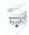 Promoted to Big Sister Dog Bandana Baby Announcement Dogs Bandanas White Pregnancy