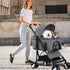 NChanmar 3-in-1 4 Dog Stroller Folding Dog Stroller for Medium Small Dogs Pet Stroller Cat Stroller Wheels