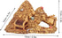Aquarium Decoration Cave, Gold Mountain Simulation Resin Hideouts for Freshwater and Saltwater, 4.3 x 4.7 x 5.9 inch