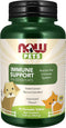 NOW Foods Pet Health Immune Support Supplement - 90 Chewable Tablets for Cats & Dogs