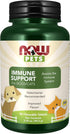 NOW Foods Pet Health Immune Support Supplement - 90 Chewable Tablets for Cats & Dogs