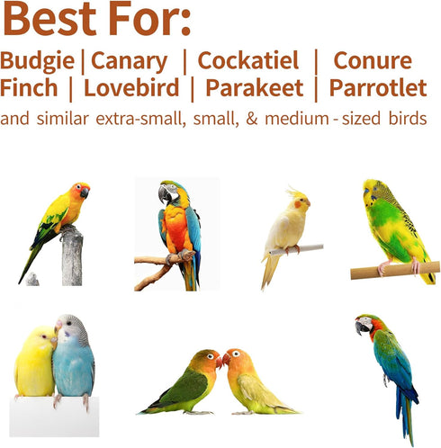 Sarpulo 360 Finches Bird Stand Perch Toy,Parrot Interactive Rotating Toy,Bird Stand Perch Toy for Small Medium