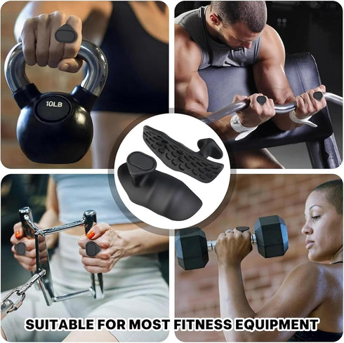 HTYCLINE Fingerless Gym Gloves for Men & Women - Rubber Anti-Slip Workout Gloves with Sweat Absorption, Durable Palm