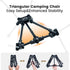 Backpacking 330 lbs ONETIGRIS Tigerblade Camping Chair, Lightweight Folding Hiking Chair, Compact Portable Capacity