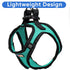 Pawtitas Dog Vest Harness, Breathable Air Mesh, All Weather Vest for Large Dogs with Quick-Release Buckle - Teal