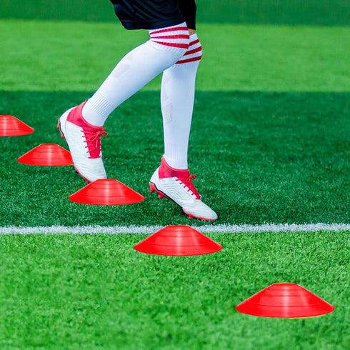 Pro Speed & Agility Training Set with 12 Rung 20ft Adjustable Agility Ladder, 12 Disc Cones, and Resistance Parachute