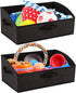 Collapsible Dog Toy Box Organizer - 2 Pack Large Dog Toy Bin with Handle - Fabric Dog Treat Basket for Storage