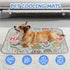 imiBBWQu Summer 27" 22" Dog Cooling Mat Happy Easter Water Cooling Mat for Cat Washable Personalized Dog Pad Beds
