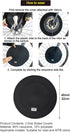 GORIX Bike Disc Brake Cover Set of 2, Rotor Cover Guard for Transport Storage Luggage Road MTB (GX-DBCOVER)