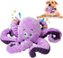 Dog Toys for Large Breeds, Octopus Squeaky Interactive Plush Animals, Funny Cute Toys for Dog Birthday Presents