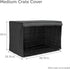 Friends Forever 36 inch Metal Dog Crate Cover, Light Blocking Protective Curtain, Machine Washable