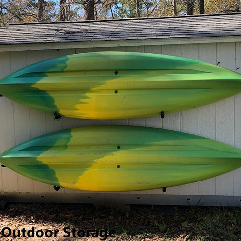 Garage Storage Kayak Hooks - 39 CM Wall Mount Surfboard Rack, 4 Pack Heavy Duty Canoe Hanger, Max Load 45 KG