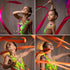12pcs YGEOMER Ribbon Wands, Rainbow Gymnastics Ribbons for Kids, Twirling Dance Sticks for Artistic Dancing, Talent