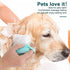 BEAUTY PCKT 2 IN 1 CAT AND DOG BATH MASSAGE BRUSH - Pink, Soft Colors