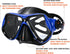 Snorkeling Gear for Adults, Snorkel Mask Set with Dry Snorkel, Scuba Diving Mask, Swim Glasses for Youth