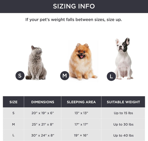Bedsure Dog Beds for Small Dogs, Round Cat Beds for Indoor Cats, Washable Pet Bed with Slip-Resistant Bottom, 20