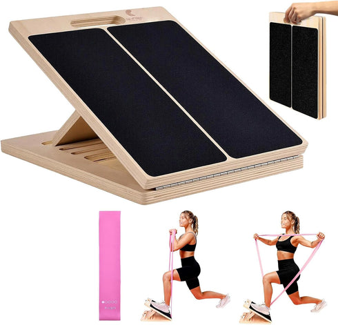 Generic ERA of Vision Adjustable Slant Board for Stretching Wooden Incline Calf &