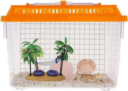 Hammock, 5 Inches Needzo Hermit Crab Climbing Tank Accessory, Food and Water Dish Included
