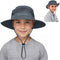Zando Kids Sun Hat, Outdoor UPF 50+ Boys Fishing Bucket Hat for Hiking, Camping, and Beach