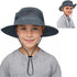 Zando Kids Sun Hat, Outdoor UPF 50+ Boys Fishing Bucket Hat for Hiking, Camping, and Beach
