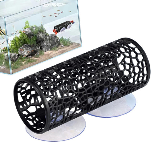 Generic Hammock 10x4.2cm Betta Fish Tunnel - Shrimp Cave Decoration | Aquarium Hiding Place | Suction Cups, Safe Hollow