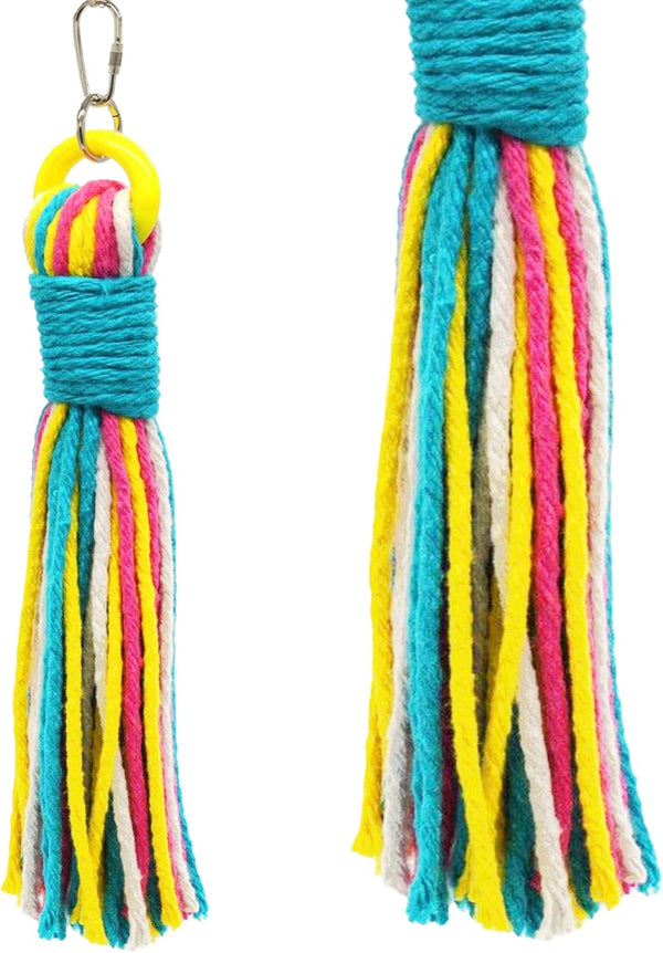 Platinum Tweeter Weave Bird Toys - Colorful, Safe Cotton Rope Playground Accessories for Parrots