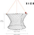 24" 20" 50' Double Ring Crab Trap - Steel Ring Crab Net, Top, Bottom, Rope, Bait Bag, Clip, Gauge for Dungeness, Rock