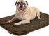 Paw Inspired Washable Padded Crate Mats for Dogs, 29” x 18” Pad, Leakproof Waterproof Bottom, Plush Pet Beds (Dark