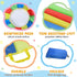 Sonyabecca 10ft 12ft 16ft 12 20ft 24ft 16 Parachute, Play Parachute with Handles with Handles for Kids Cooperation