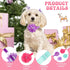 Reginary 100 Pcs Bulk Dog Collar Flowers, Adjustable Nylon Multi Color Floral Collars for Small Pets